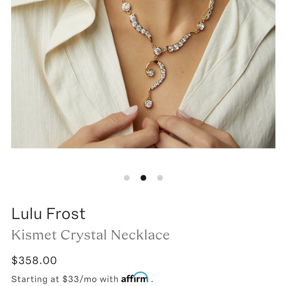ISO not 4 sale lulu frost kismet question necklace